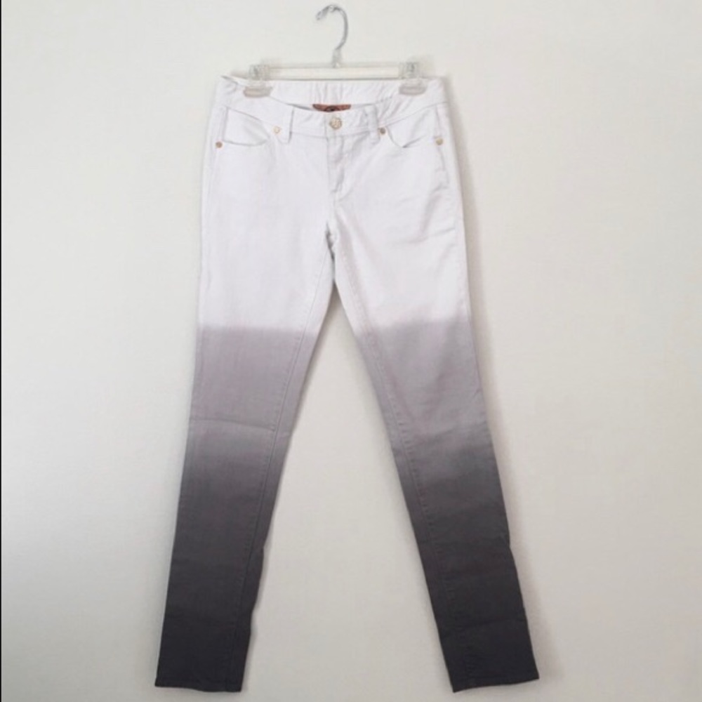 NWT Tory Burch Ombré White Skinny Jeans